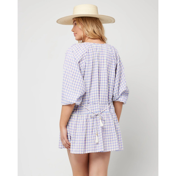 NWT - L*Space (by REVOLVE) Vida Dress in Park Slope Gingham SMALL MSRP: $139 - Picture 3 of 6